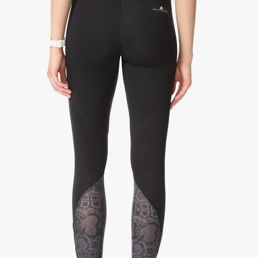 Adidas Stella McCartney  Black Leggings with Gray Pattern